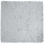 vidaXL Изкуствена овча килим TAFALLA Сиво 200 x 200 cm Полиестер (42021533)