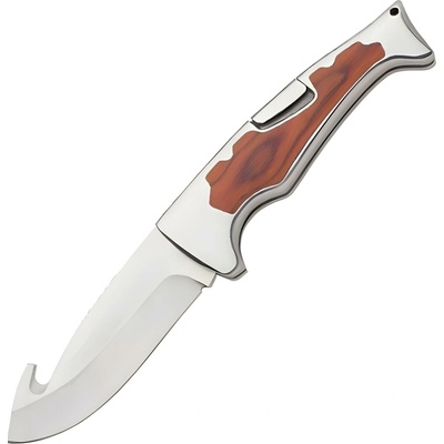IZMAEL Outdoorový skládací A3140 Hnědá/Stříbrná 8.5 cm