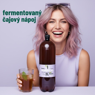 Ravita Kombucha Medovka & Zelený čaj 2 l