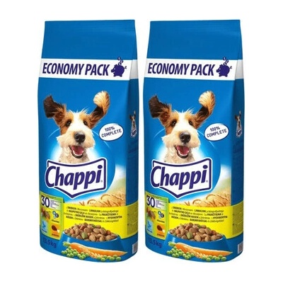 Chappi Hydina a Zelenina 2 x 13,5 kg