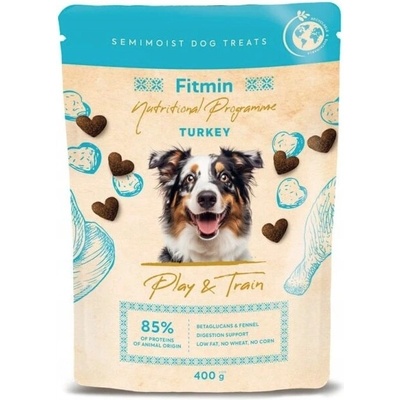 Fitmin NP Play and Train Tréningové maškrty s moriakom 400 g