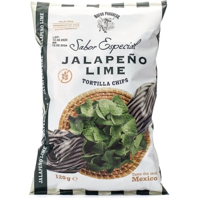 Nuevo Progreso SABOR ESPECIAL Tortilla Chips Jalapeno Lime 120 g