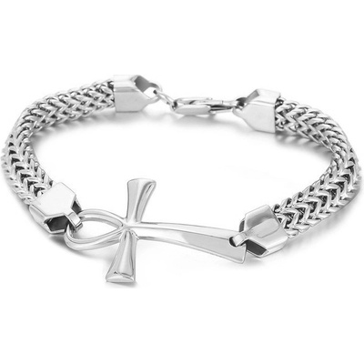 Steel Edge náramok z chirurgickej ocele nílsky kríž WJHB867 Steel
