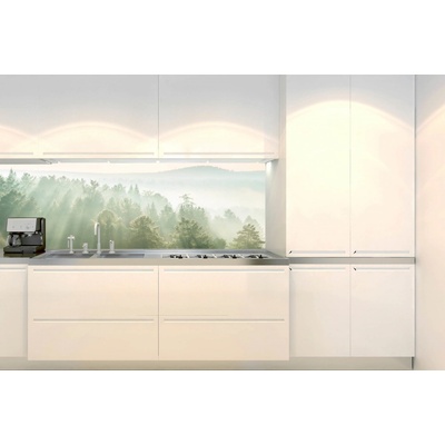DIMEX KI-180-196 Fototapeta do kuchyne Slnečné lúče nad lesom, rozmery 180 x 60 cm