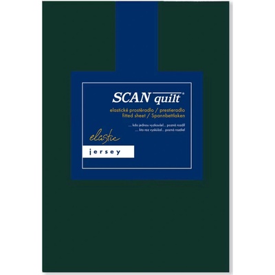 SCANquilt plachta Jersey Elastic Lycra tmavozelená 180x200