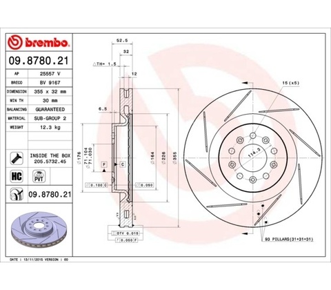 BREMBO 09.8780.21