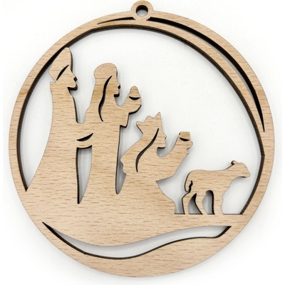 Libelula Drevená vianočná ozdoba Svätá noc 19