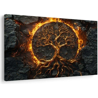 Obraz strom života v ohni - 60x40