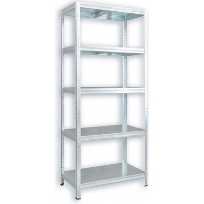 Biedrax Kovový regál do pivnice 40 x 90 x 210 cm, zinkovaný - 5 políc kovových