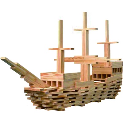 Classic World Строител от дървени блокчета - 250 части