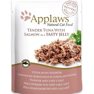 Applaws Tuna Fillet with Salmon in Jelly - риба тон и сьомга в желе 70gr