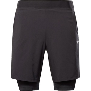 Reebok Мъжки къси панталони Reebok Epic Two-in-One Shorts Mens - Black
