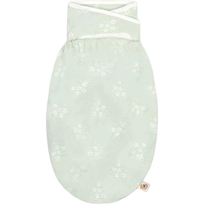Ergobaby Памучна пелена Ergobaby - Swaddler, Tog 0.5, Starry Mint (SWASTRMNT)