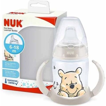 Nuk Чаша със силиконов накрайник за сок NUK - First Choice, Disney, Мечо Пух, TC, 150 ml, Сива (10215340)