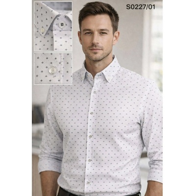 Ego Man pánská košile slim fit S0227-01 bílá
