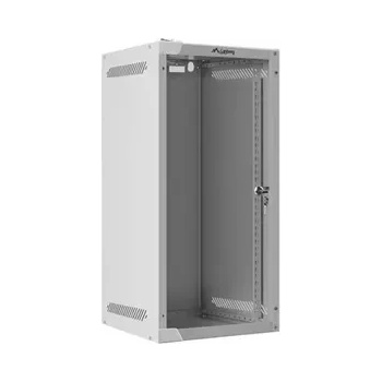 Image 1 of Lanberg Комуникационен шкаф, Lanberg rack cabinet 10" wall-mount 12U/280x310 for self-assembly with glass door grey (flat pack) (WF10-2312-10S)