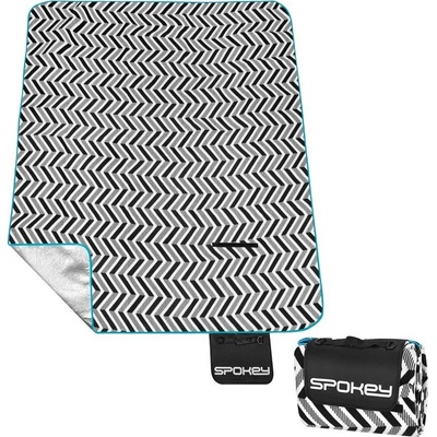 Spokey PICNIC ZIGZAG Pikniková deka s popruhom 150 x 180 cm