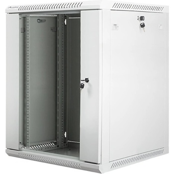 Lanberg Комуникационен шкаф Lanberg WF01-6615-10S, 19", 15U, 600 x 600 x 774, сив (WF01-6615-10S)