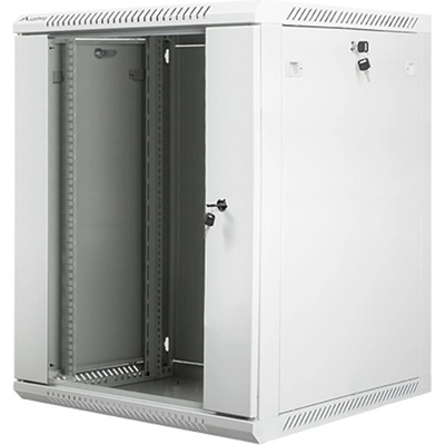 Lanberg Комуникационен шкаф Lanberg WF01-6615-10S, 19", 15U, 600 x 600 x 774, сив (WF01-6615-10S)