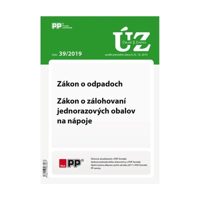 Úplne znenia zákonov 39-2019