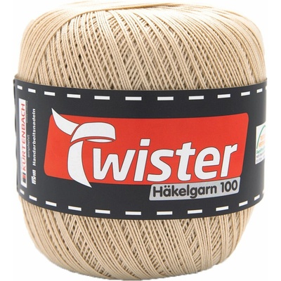 Pletací příze Kurtenbach Twister Häkelgarn 100 Barva: 21 BEIGE