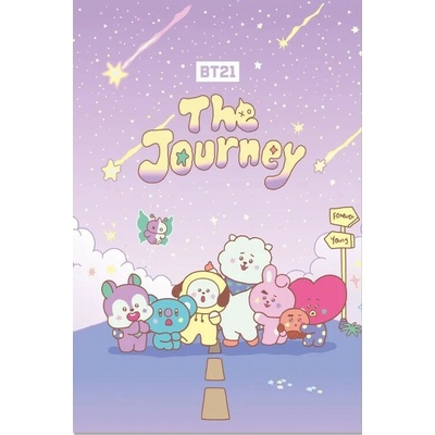 Plagát, Obraz - BT21 - The Journey, 91.5 x 61 cm