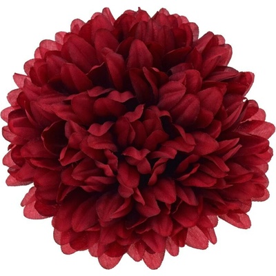 HLAVA CHRYZANTÉMA 10 CM BAL.12KS BORDOVÁ