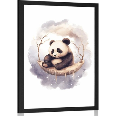 Plagát zasnená panda