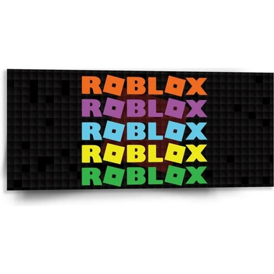 Sablio Obraz ROBLOX Barevný text - 110x50 cm