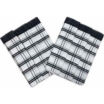 Svitap Tradičné káro 50x70 cm 3 ks čierne