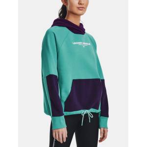 Under Armour Дамски суитшърт Under Armour Rival + Fleece Hoodie Under Armour | Zelen | ЖЕНИ | XS