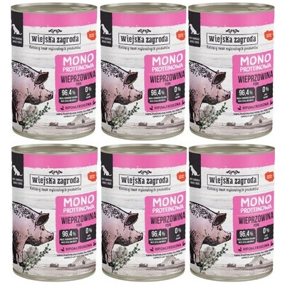 Wiejska Zagroda s bravčovým monoproteínom 6 x 400 g