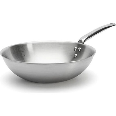 de Buyer WOK pánev 3608.28 průměr 28 cm objem 3 L zahnutý okraj na všechny typy varných desek