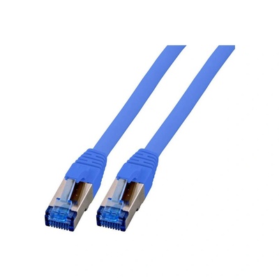 EFB-Elektronik RJ45 Patchkabel S/FTP, Cat. 6A, Cat7 TPE superflex, 0, 25m, bl (K5525FBL. 0, 25) (K5525FBL.0,25)
