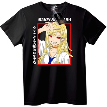 NOONEBRAND Тениска Марин Китагава Аниме - 2XL, Black