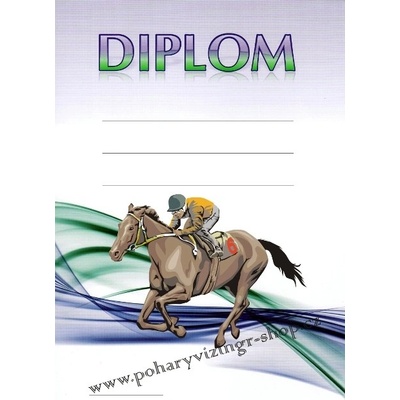 VIZINGR Koně diplom A4 č.5