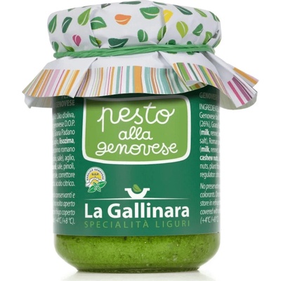 La Gallinara Pesto Alla Genovese bazalkové pesto z Ligúrie 180 g
