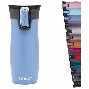 Contigo unisex adult West Loop Autoseal thermal mug, stainless steel insulated mug, coffee mug to go, BPA free, leak-proof travel mug with easy-clean lid, keeps warm for up to 5 hours, 470 ml, Earl Grey - CON