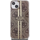 Guess IML 4G Gold Stripe iPhone 15 hnedé