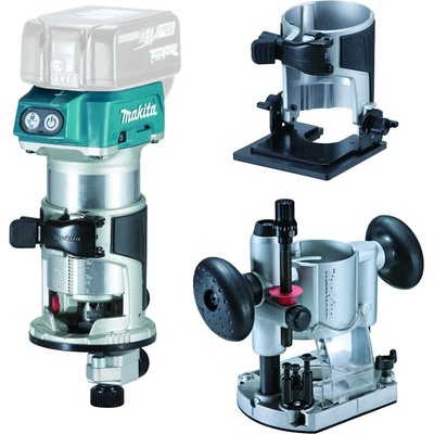 MAKITA Aku kombinovaná frézka s příslušenstvím Li-ion 18V, bez aku Z DRT50ZJX2