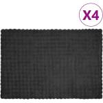 vidaXL Анти-слип изкуствено одеяло от заешка козина Olite 4 бр (42021806)