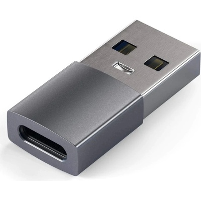 Satechi Адаптер Satechi - Aluminum, USB-A/USB-C, сив (ST-TAUCM)