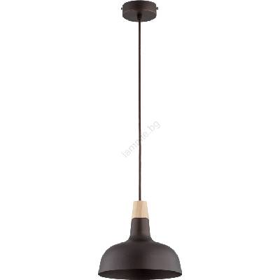 Полилей на кабел RODOS 1xE27/15W/230V черен (ALF61629)