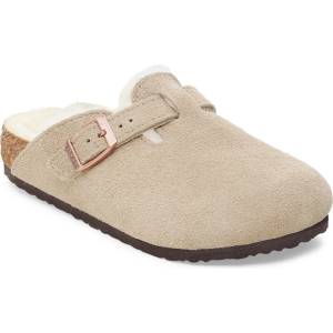 Birkenstock Детски пантофи Birkenstock Kid's Boston Leve Shearling House slippers - Taupe - размер 36 (702-6040-0121)