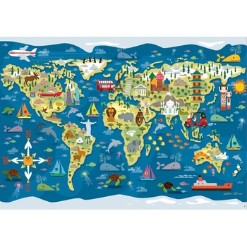 Educa Mapa světa 200 dielov