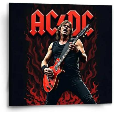 Sablio Obraz ACDC Kytarista - 50x50 cm