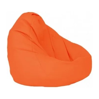 PUFRELAX Пуф, круша, 320л. , Nirvana Grande - Orange, Еко кожа, Пълнеж от полистиролни перли, 8054 (PUF-G-NGR-ML-OR)