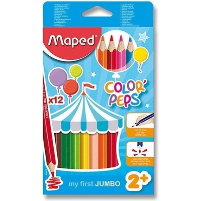 Maped Pastelky Color'Peps Jumbo 9834010 12 barev