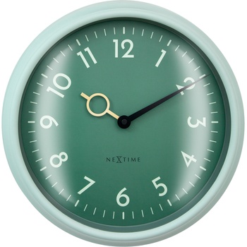 NeXtime Стенен часовник Golden HourWall зелен (3540TE)