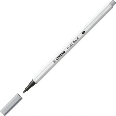 Stabilo Pen 68 Brush studená šedá